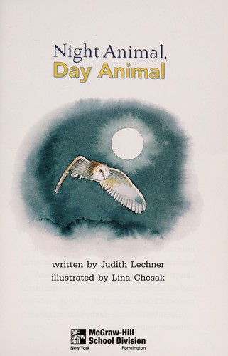 Night animal, day animal