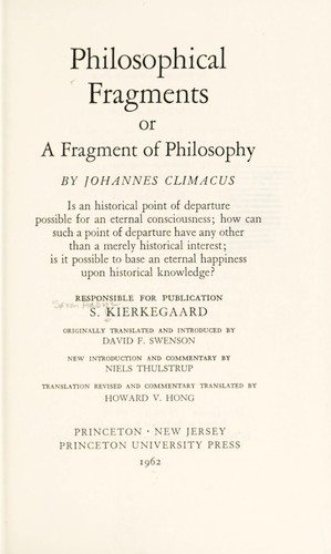 Philosophical fragments