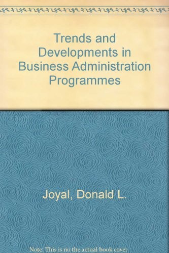Trends and developments in business administration programs