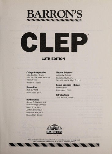 Barron's CLEP