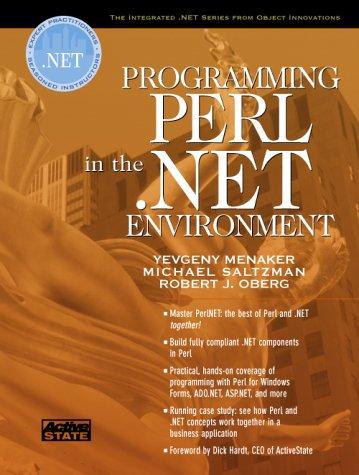 Programming Perl in the .NET environment