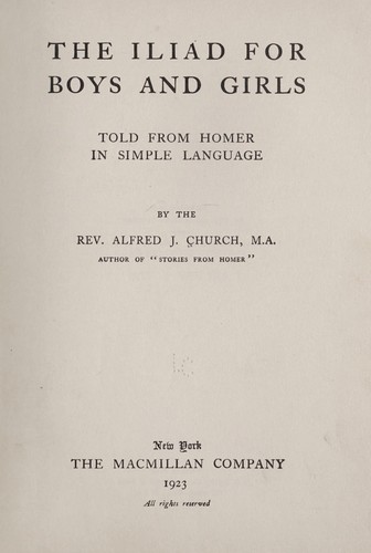 The children's Iliad