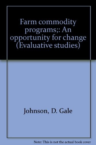 Farm commodity programs