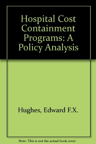 Hospital cost containment programs