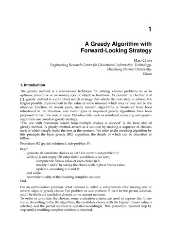 Greedy algorithms