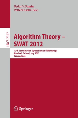 Algorithm Theory – SWAT 2012