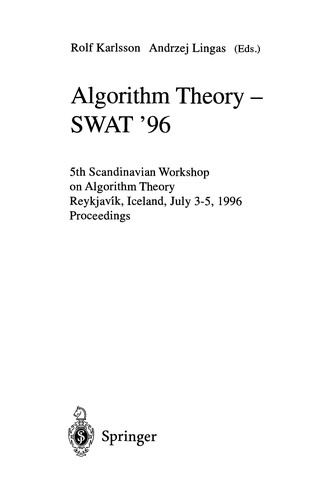 Algorithm theory-- SWAT '96