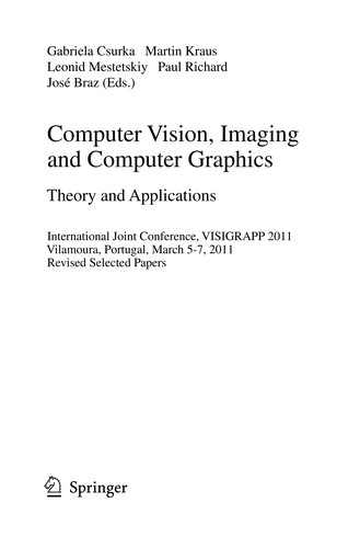 Computer Vision, Imaging and Computer Graphics. Theory and Applications