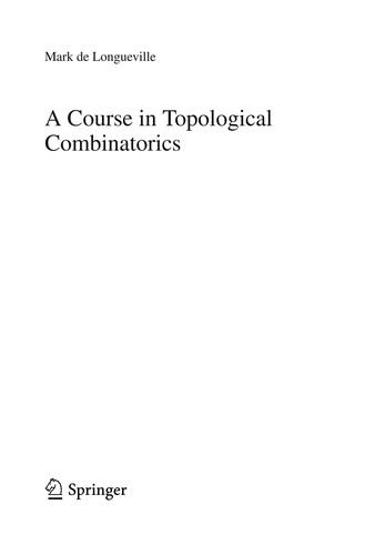 A Course in Topological Combinatorics