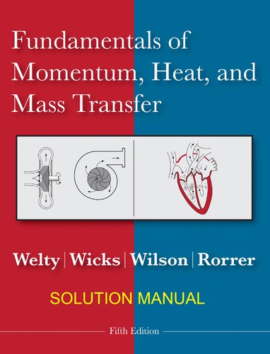 Fundamentals of momentum, heat, and mass transfer