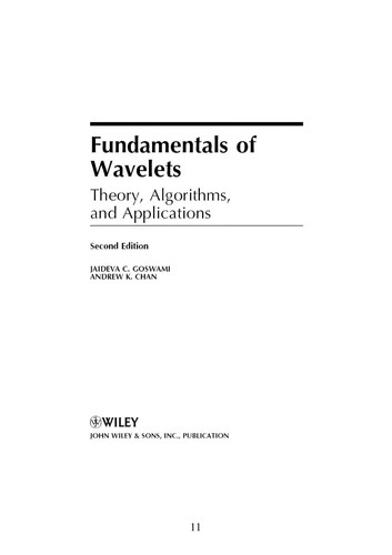 Fundamentals of wavelets