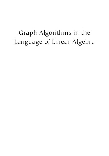 Graph algorithms in the language of linear algebra