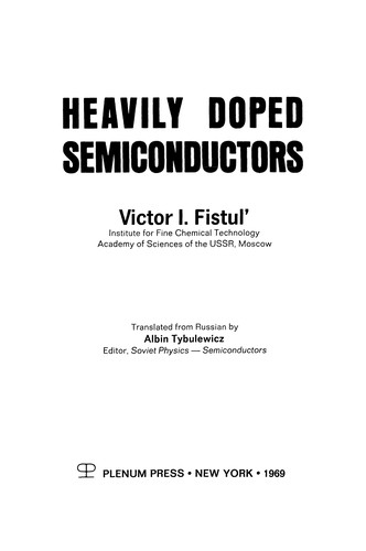Heavily Doped Semiconductors