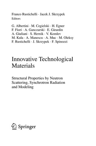 Innovative technological materials