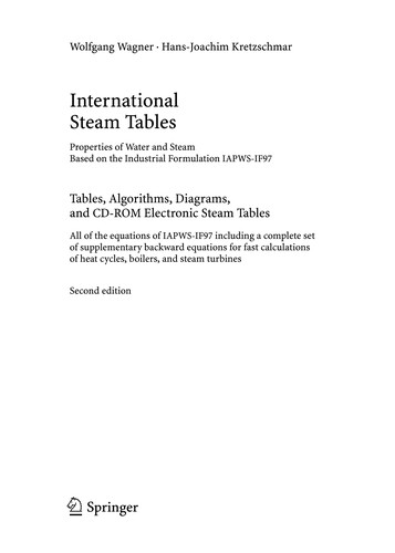International steam tables