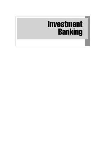 Investment banking