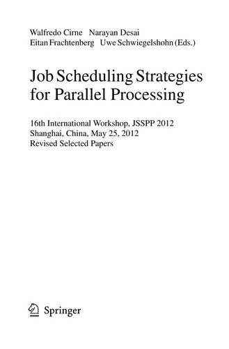 Job Scheduling Strategies for Parallel Processing