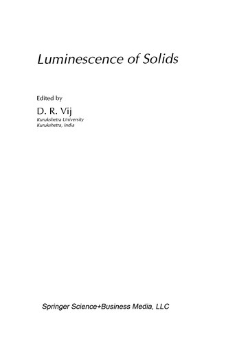 Luminescence of Solids