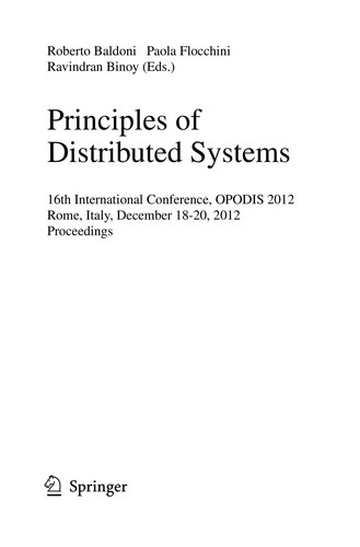 Principles of Distributed Systems