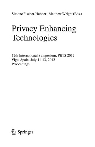 Privacy Enhancing Technologies