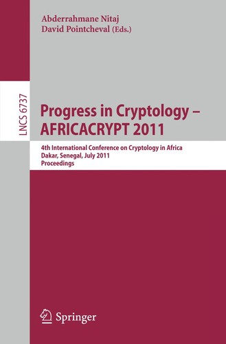 Progress in Cryptology – AFRICACRYPT 2011