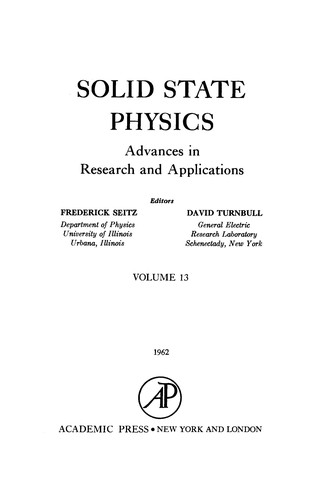 Solid State Physics, 13