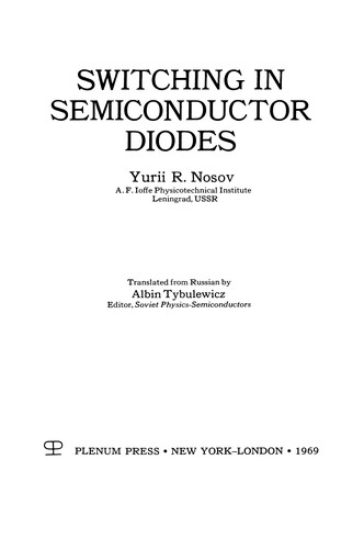 Switching in Semiconductor Diodes