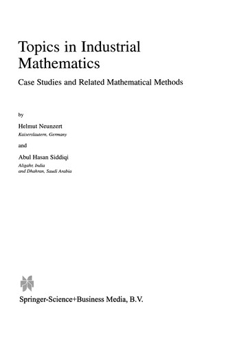 Topics in industrial mathematics