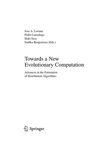 Towards a new evolutionary computation