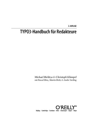 TYPO3-Handbuch für Redakteure
