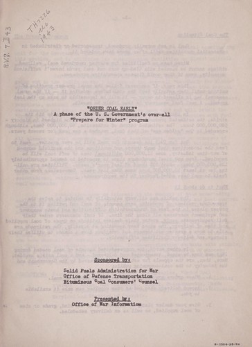 U. S. government information program