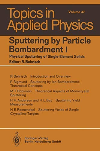 Sputtering by Particle Bombardment I