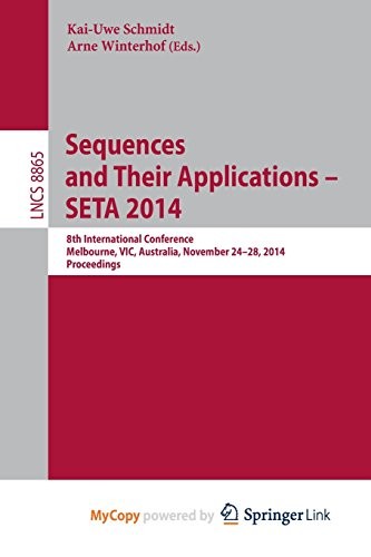 Sequences and Their Applications - SETA 2014