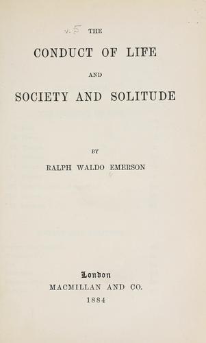 The works of Ralph Waldo Emerson