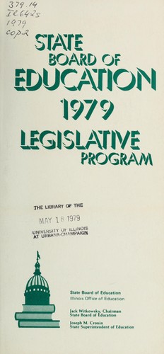 State Board of Education ... legislative program