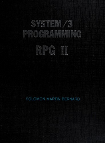System/3 programming: RPG II