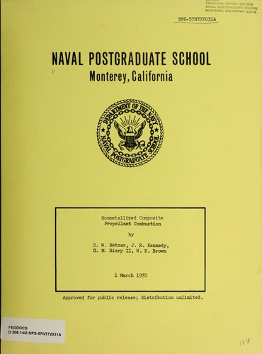 Nonmetallized composite propellant combustion