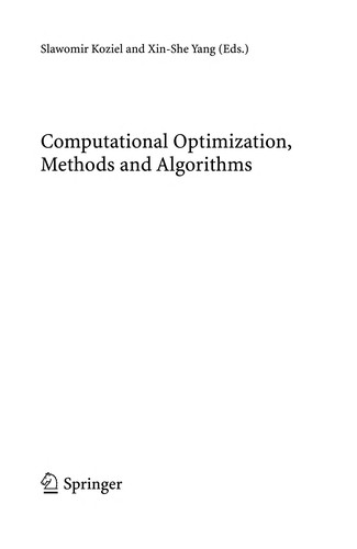 Computational Optimization, Methods and Algorithms