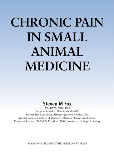Chronic pain in small animal medicine
