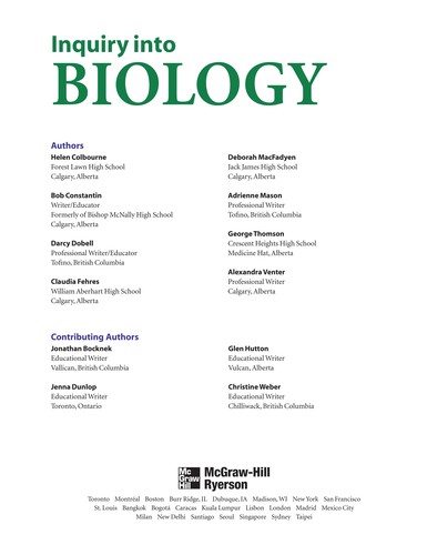 Inquiry into biology