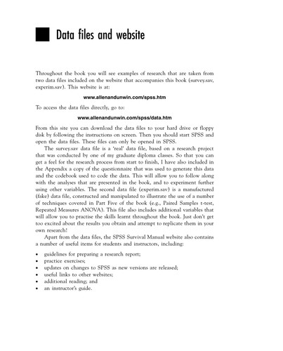 SPSS Survival Manual