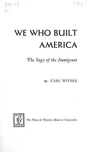 We who built America