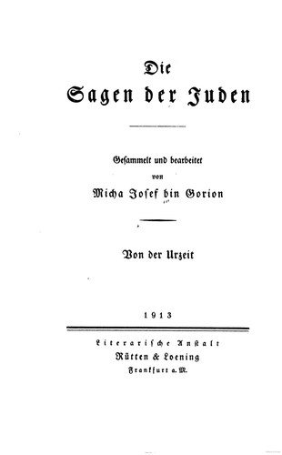 Die Sagen der Juden