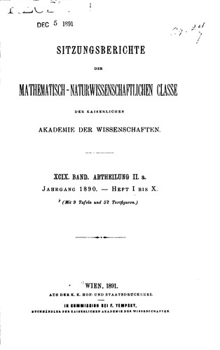 Sitzungsberichte der Philosophisch-historischen Classe