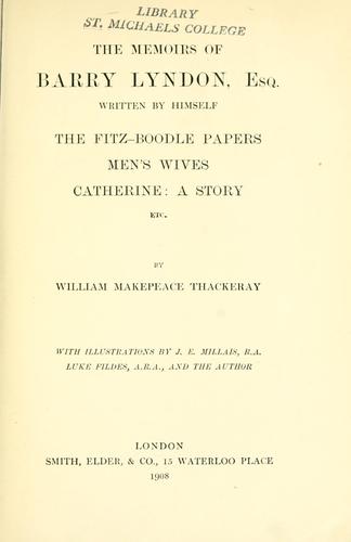 The works of William Makepeace Thackeray