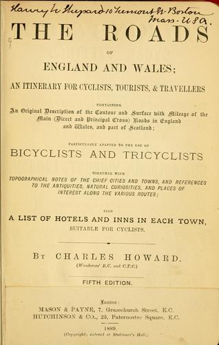 The roads of England & Wales