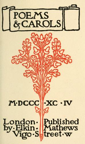 Poems & carols