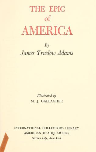 The epic of America