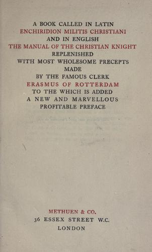 Enchiridion militis Christiani