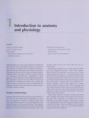 Anatomy and physiology of domestic animals